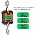 thumbnail image 2 of WeiHeng 100kg/50g Multifunctional Portable Electronic Scale Small Electronic Scale KG Catty LB Unit Switching LCD Display with Backlight Home Hunting Fishing Weighing with Hook (Black), 2 of 5