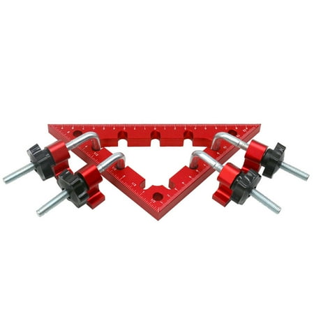 

4590 Degree Right Angle Clamps Splicing Board Positioning Squares Aluminum Alloy Corner Clamp Clamping Tool 150x150mm for Woodworking