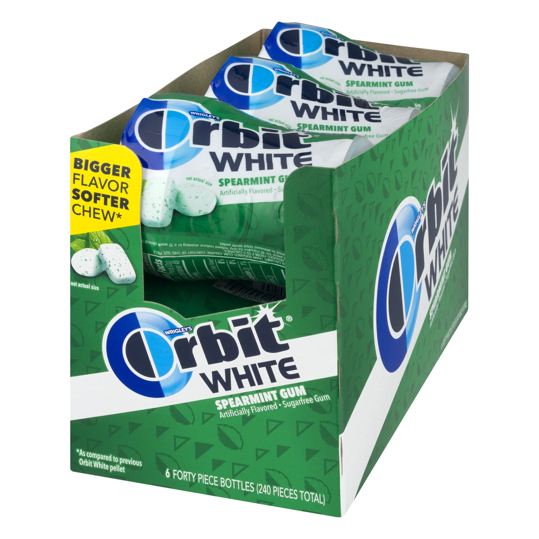 Orbit White Spearmint Soft Chew Gum, 40 Piece,
