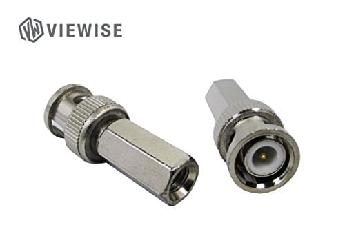 BNC Twist Screw On Plug Male Connector for CCTV Security RG59 Coaxial Cable 