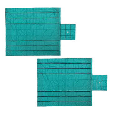 (2 Pack) Trucking Flatbed Trailer Tarps Heavy Duty 18oz Lumber Tarp 24x27 (8' Drop) - Green