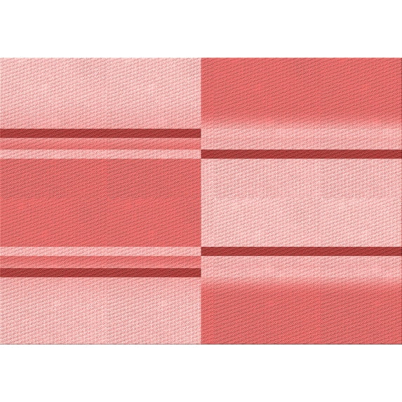 Ahgly Company Indoor Rectangle Patterned Pastel Pink Area Rugs, 4' x 6'
