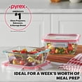 thumbnail image 5 of Set de recipientes Pyrex Freshlock para almacenamiento de alimentos, 4 tazas (paquete de 5), 5 of 5