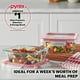 thumbnail image 5 of Set de recipientes Pyrex Freshlock para almacenamiento de alimentos, 4 tazas (paquete de 5), 5 of 5