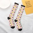 thumbnail image 4 of Daiia Sports Socks Colorful Donuts Printed Novelty Crew Socks for Men Women Knee High Socks Cotton Socks Soft & Breathable Support Unisex Socks, 4 of 9