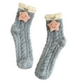 thumbnail image 3 of Dyfzdhu Autumn Winter Socks For Women Solid Color Coral Mid Tube Socks Thickened Thermal Crew Socks, 3 of 3