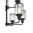 thumbnail image 3 of Quoizel Ludlow 9-Light 24" Transitional Chandelier in Earth Black, 3 of 5