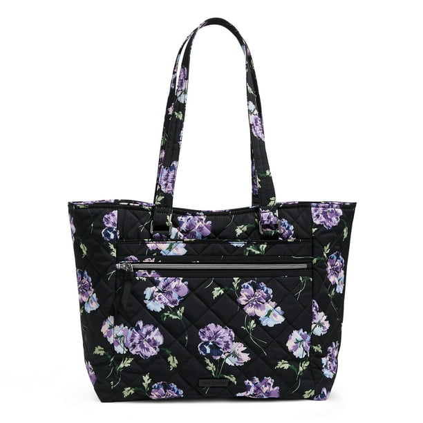 Vera Bradley Women's Performance Twill Work Tote Bag Floating Plum