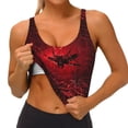 thumbnail image 3 of Balery Black Spider Web With Spiders Sujetadores deportivos con espalda cruzada para mujer, acolchados, sin costuras, de alto impacto, ideales para yoga, gimnasio, entrenamiento y fitness.-X-Large, 3 of 8