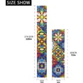 thumbnail image 3 of Dreamtimes Mexican Talavera Table Runner 14"x108", Kitchen Dining Table Cloth Runner Decoration for Indoor Outdoor Home Holiday Thanksgiving Christmas Party Decor, 3 of 5