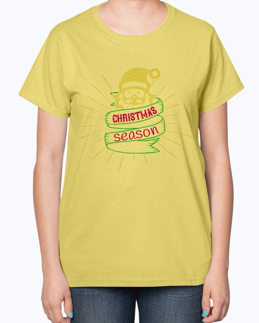 Wedding Goodies Christmas Season Christmas Ladies T Shirt Walmart Com Walmart Com