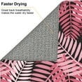 thumbnail image 6 of YFYANG Absorbent Dish Drying Mat for Kitchen, Reusable Pink Leaves Texture Microfiber Dish Mat, 16 x 18 inch, 6 of 9