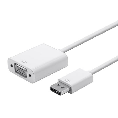 UPC: 0889028008072 | Monoprice DisplayPort 1.2a to VGA Active Adapter – White