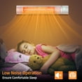 thumbnail image 3 of YouLoveIt 1500W Outdoor Heater 3 Power Settings, Infrared Heater with Remote Control, Wall Mounted Space Heater Golden Tube for Fast Heating, 3 of 8