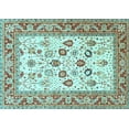 thumbnail image 1 of Ahgly Company Indoor Rectangle Oriental Light Blue Traditional Area Rugs, 7' x 9', 1 of 4