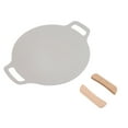 thumbnail image 1 of Poêle-gril Antiadhésive de Style Coréen, Chauffage Rapide, Poignée en Hêtre, Usage Intérieur Extérieur pour Cuisinière à Gaz, Cuisinière à Induction, 1 of 8