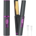 thumbnail image 1 of B-Qtech Plancha de pelo inalámbrica 2 en 1, rizador sin cable, placa de titanio con 3 temperaturas ajustables, batería 5000mAh, mini herramienta portátil ideal para viaje y uso diario, 1 of 6