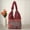 Red, variant on Women's Cotton Embroidered Elephant Tote Shoulder Bag, Red