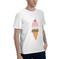 thumbnail image 2 of Colorful Ice-Cream Men's T-Shirt Cotton 100% Summer Tops Fashion Casual Colorful Ice-Cream Short Sleeves for Men Women Round Collar Top Tees, 2 of 6