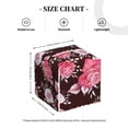 thumbnail image 3 of Goofa Rose Flowers Tissue Box Cover PVC Leather Tissue Holder Square Facial Tissue Case Facial Paper Organizer Dispenser for Bathroom, Vanity Countertop, 3 of 8
