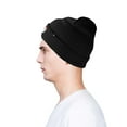 thumbnail image 5 of Dalix Embroidered Christmas Ghost Beanie in Black, 5 of 5