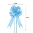 thumbnail image 2 of Uxcell 20Pcs 5" x 8" Large Pull Bow Big Gift Wrapping Bows Ribbon Light Blue for Wedding Car Baskets Presents Christmas Bow, 2 of 6