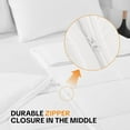thumbnail image 5 of Split King Comforter Sets for Adjustable Bed, 3-Piece Bedding Set King Size 106"×90", Individual Comfort for Couples, Machine Washable, White, 5 of 6