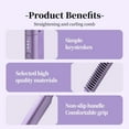 thumbnail image 4 of 1pcs，2026 New Hairdressing Comb for Straight and Curly Hairs, Upgrade Portable Wireless 2-in-1 Hairs Dressing Combs Fast Heating 3 Adjustable Temperatures.,Purple, 4 of 6