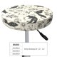 thumbnail image 4 of Balery Vintage Moon Fox Fundas de asiento para taburete de bar redondo de tela de terciopelo ajustables que protegen de arañazos y manchas para sillas de 14 a 17 pulgadas.-12 inch, 4 of 7