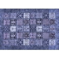 thumbnail image 1 of Ahgly Company Machine Washable Indoor Rectangle Abstract Blue Modern Area Rugs, 7' x 9', 1 of 4