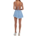 thumbnail image 3 of Biezeib Women’s Short Cami Dress Adjustable Thin Straps Back Tie Up Layered Pleated Dress for Summer, 3 of 6