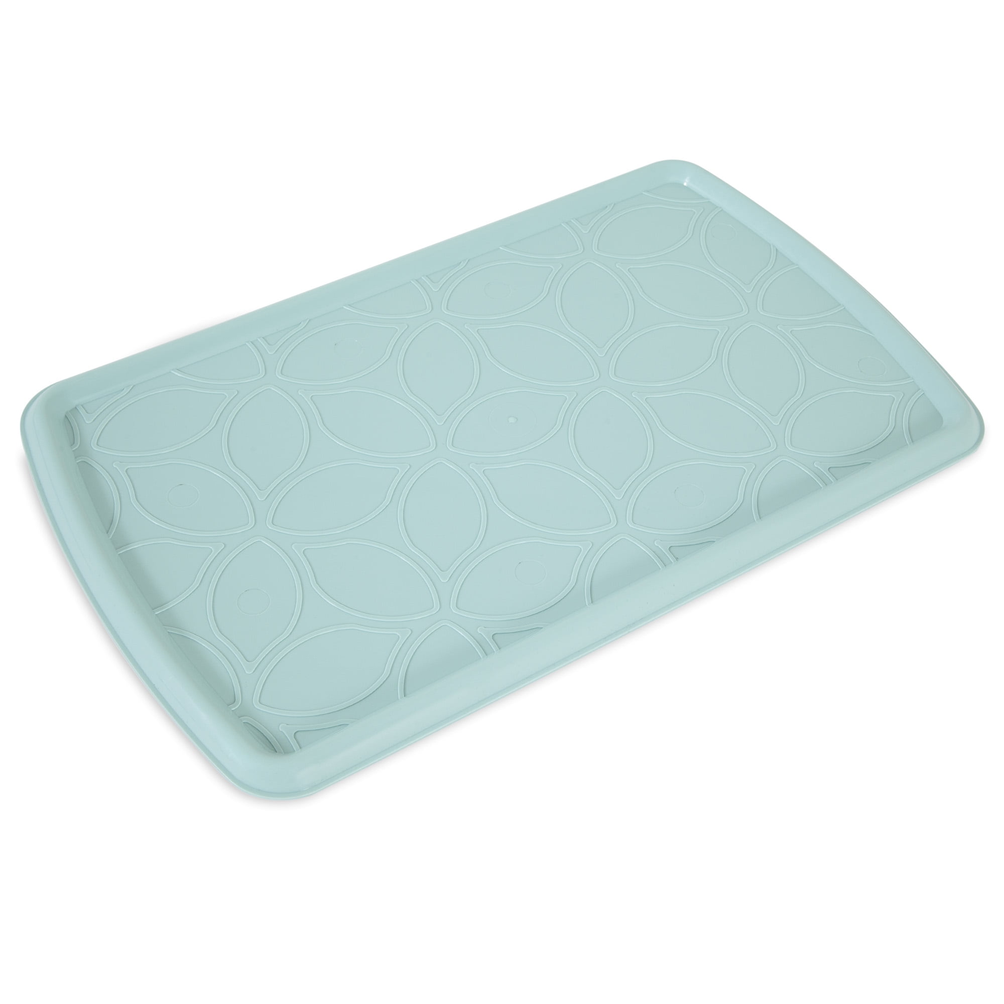 Aspen Pet Rimmed Pet Food and Water Bowl Non Skid Food Safe Mat, for Cats and Dogs, 19" x 11.5" x 0.45"