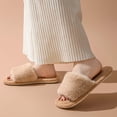 thumbnail image 4 of ssuyfkrb Slippers for Women,House Slippers for Women,Slippers for Women Indoor,Non-slip,Cozy,Warm,Coffee,40, 4 of 4