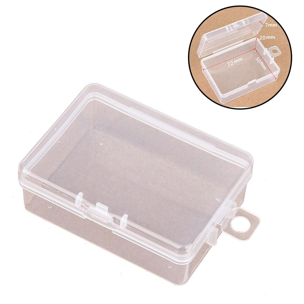 Rectangle Plastic Round Storage Box Screw Holder Case Organizer