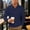 Navy, variant on jjayotai Men's Shirt Long Sleeve Golf Shirts Quick Dry Lightweight Tops 3-Button Performance Work Fishing Athletic Top