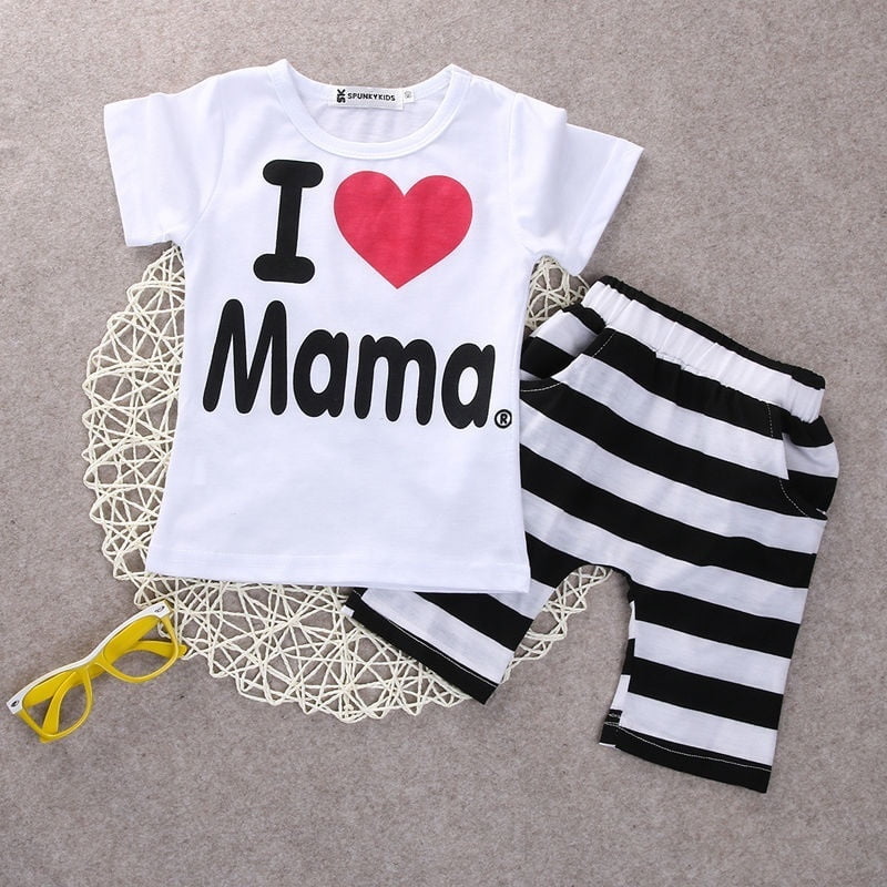 i love mama t shirt baby