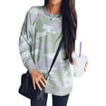 thumbnail image 2 of Guardurnaity Sudadera Cuello Mujer Jersey Manga Larga Estampado Mujer Top Prendas para la parte del cuerpo Verde claro SG Guardurnaity AP002009-12, 2 of 6