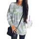 thumbnail image 2 of Jumpingount Sudadera Cuello Mujer Jersey Manga Larga Estampado Mujer Top Prendas para la parte del cuerpo Verde claro S Jumpingount AP002009-09, 2 of 6