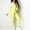 Yellow, variant on AOOCHASLIY Women Suits Women's Fashion Hooded Long Sleeve Slim Zipper Sports Casual Pure Color Suit