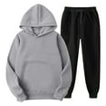 thumbnail image 1 of Puntoco - Blusa con capucha para mujer, manga larga, sudadera, pantalones cortos, conjuntos de traje casual Puntoco Puntoco-3371, 1 of 4