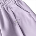 thumbnail image 4 of Gfyviroh 3-10 Y Toddler Kids Cotton Pants Little Girls Pleated Cuffed Pants with Pockets Soft Elastic Waist Sport Pants, 4 of 5