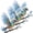 3pcsA, variant on Solymall Spirit Bluebird, Crystal Sky Bluebird Stained Art Ornament, 2D Stained Hummingbird Diamond Art Kits Radiant Bird Design
