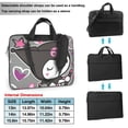 thumbnail image 2 of Kuromi and My Melody Laptop Bag, 14 inch Computer Bag Messenger Shoulder Bag Carrying Case for Laptop or Tablet, 2 of 8