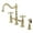 Polished Brass, variant on Kingston Brass KS1270AXBS Heritage Bridge Kitchen Faucet with Brass Sprayer, Matte Black