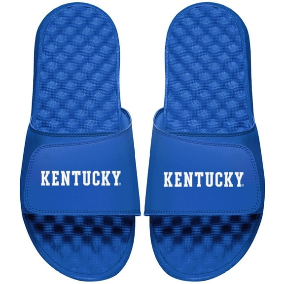 Men's ISlide Royal Kentucky Wildcats Wordmark Slide Sandals