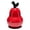Red, variant on KGJQ Pear Shaped Toothpick Holder, Large Capacity Covered Toothpick Storage Box, Kitchen Toothpick Dispenser Container with Dust-Proof Lid