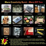 SCULPFUN S9 Engraver, 90W Engraving Machine with Ultra-Thin Compressed Spot, 5.5W Output Diode Cutter for Making Festival Decorations, Desktop DIY Tool for Cutting & Carving