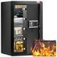 thumbnail image 1 of Caja fuerte VEVOR de una sola puerta, 98 L, con cerradura con llave y contraseña, color negro, 1 of 8