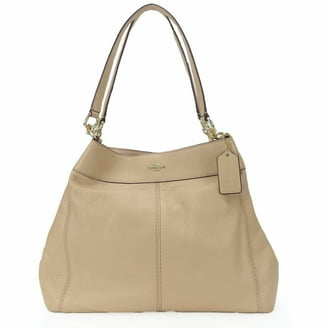 Coach C4250 Mollie Leather Bag Tote 25 In Signature Canvas, Brown