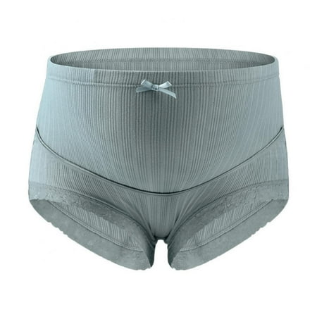 

Women Briefs Cotton Panties Maternity Panties Pregnant Briefs High Waist Panties Ribbed Bow Panties Postpartum Belly Support Briefs Adjustable Waist Belt Panties